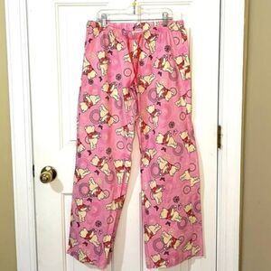 Disney Women's Pink Winnie the Pooh Honey Cotton Lounge Pyjama Pants Medium